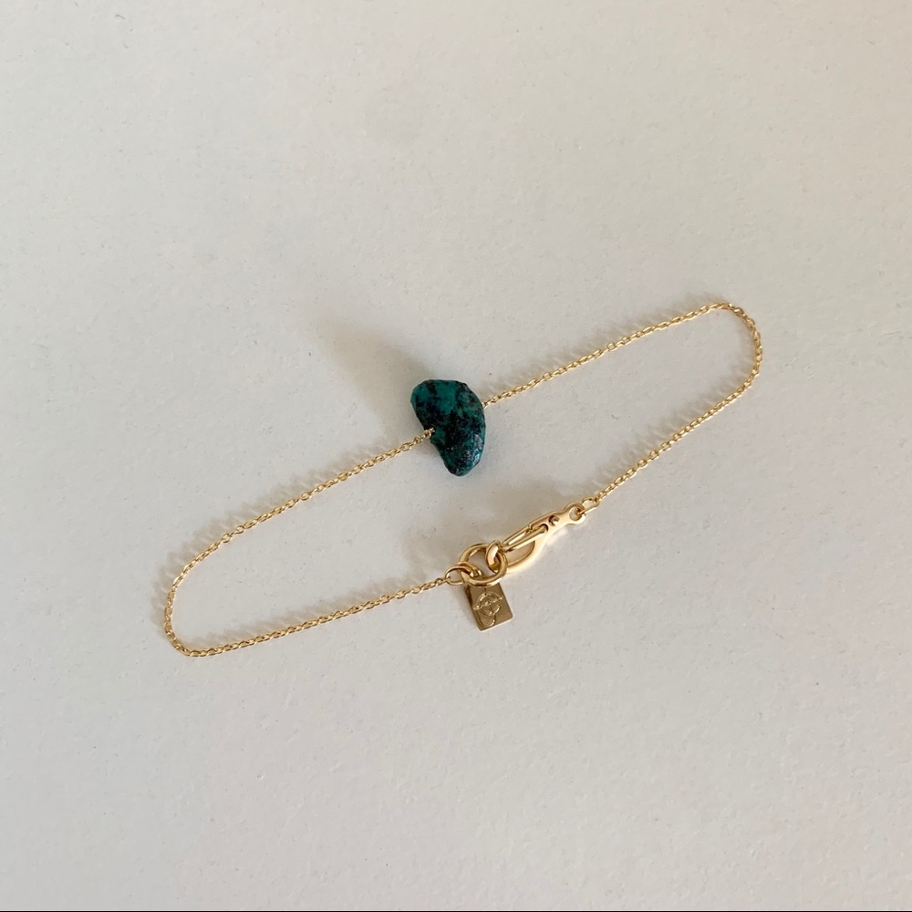 Turquoise nugget bracelet